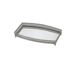Bandeja Espelhada Metal Prateado 34cm Espressione