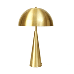 Abajur Em Metal Dourado Decoração Moderno Bivolt 52cm