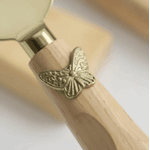 Jogo De Facas Para Queijo 3 Peças Aço Inox Dourado Borboleta