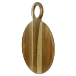Tábua De Corte Churrasco Pizza Madeira Acácia 38cm