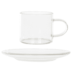 Jogo 4 Xícaras Para Café Vidro Borrossilicato 70ml