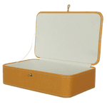 Conjunto De Caixas Organizadoras Decorativas Em Pu Laranja