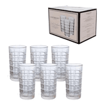 Jogo 6 Copos Long Drink Vidro 380ml Hauskraft Premium Linha Crisp