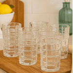 Jogo 6 Copos Long Drink Vidro 380ml Hauskraft Premium Linha Crisp