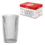 Jogo De 6 Copos Altos Transparente 370ml Graffiato Hauskraft