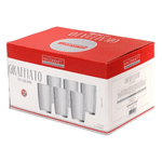 Jogo De 6 Copos Altos Transparente 370ml Graffiato Hauskraft