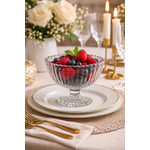 Jogo 3 Taças Em Vidro Sobremesa Sorvete Doces Arya 200ml