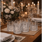 Jogo 6 Copos Baixo De Vidro Clarice Transparente 350ml 