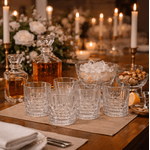 Jogo 6 Copos Baixo De Vidro Clarice Transparente 350ml 