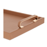 Bandeja Mdf Revestida Em Courino M Nude 40cm Mart