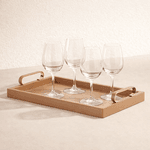 Bandeja Mdf Revestida Em Courino M Nude 40cm Mart