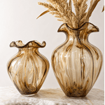 Vaso Donzela Degradê Âmbar 22cm Espressione