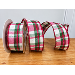 Fita Natalina Decorativa 3,8cm Xadrez 9,14m Natal