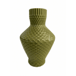Vaso Decorativo Verde Com Textura Decore Home 25 Cm