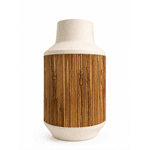 Vaso Decorativo Metal Off Com Palha P 18cm Entrecasa
