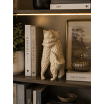 Escultura Decorativa Em Resina Gatos Abraço Bege 28cm