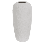 Vaso Decorativo Cerâmica Branco Textura Luxo Decoração
