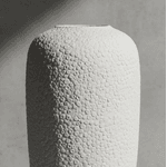 Vaso Decorativo Cerâmica Branco Textura Luxo Decoração