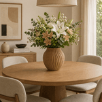 Vaso Decorativo Cerâmica Terracota Areia Textura Orgânico