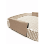 Bandeja Decorativa Revestimento Pu Alças Pu 45cm