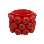 Vaso Cachepot Tomate em Cerâmica Decoração 