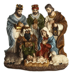 Enfeite Natalino Resina Natal Presépio Colorido