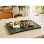 Bandeja Decorativa Servir 35cm Mármore Verde Guatemala