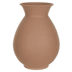 Vaso Decorativo Metal Texturizado 20,5cm Marrom