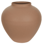 Vaso Decorativo Metal Texturizado 26,8cm Marrom