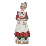 Enfeite Mamãe Noel Cozinheira Confeiteira 30cm Cozinha Noel