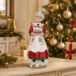 Enfeite Mamãe Noel Cozinheira Confeiteira 30cm Cozinha Noel