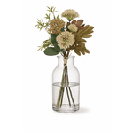 Buque Ramalhete Mix Flor Artificial 36cm Creme Outono