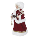 Enfeite Mamãe Noel Clássica Vermelha com Presentes Luxo Natal 45cm