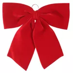 Laço Árvore Natal Veludo 240cm Vermelho Grande Laço