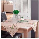 Caminho De Mesa Floral Rendado 85x85 Berlim
