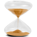 Ampulheta Decorativa Em Vidro Miçanga 4 Minutos Dourada