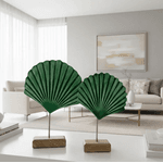 Decoração Marítima Para Casa Em Madeira 2 Concha Verde