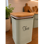  Jogo Potes Lata Porta Mantimentos Açúcar Café Chá Verde Menta