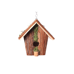 Casinha Natalina Pendente Rústica Madeira 17cm