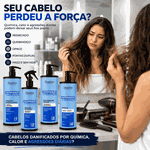 Kit Cauterização E Hidratação Duetto Professional Reconstrução Capilar Profissional com Queratina, Hidratação Profunda e Recuperação de Cabelos Danificados