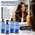 Kit Cauterização E Hidratação Duetto Professional Reconstrução Capilar Profissional com Queratina, Hidratação Profunda e Recuperação de Cabelos Danificados