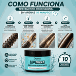 Máscara Hidratante Up Treat Duetto 300g Rosa de Jericó Reconstrução Capilar Hidratação Profunda Pós Química