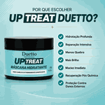 Máscara Hidratante Up Treat Duetto 300g Rosa de Jericó Reconstrução Capilar Hidratação Profunda Pós Química