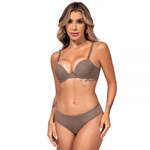 29581 - Conjunto Push Up. Calcinha fio. - Marrom