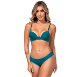 29578 - Conjunto Push Up. Calcinha clássica. - Verde