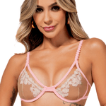 27226 - Conjunto com aro e sem bojo. Calcinha fio. - Colorido