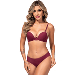 29575 - Conjunto Push Up. Calcinha fio. - Vinho