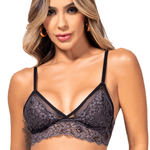 26193 - Conjunto triângulo. Calcinha fio. - Cinza