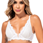 27398 - Conjunto com aro e sem bojo. Calcinha fio. - Amarelo