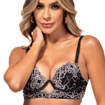 29020 - Conjunto Brallete. Calcinha fio. - Preto